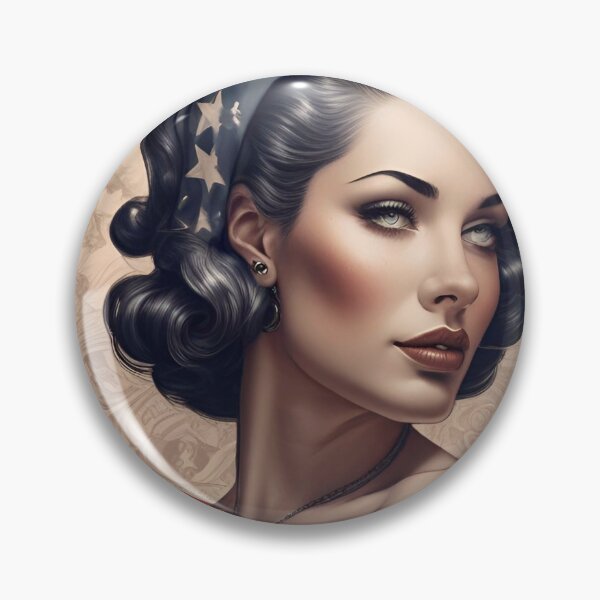 Item preview, Patriotic Pinup Girl  designed and sold by MatrixTattoo.