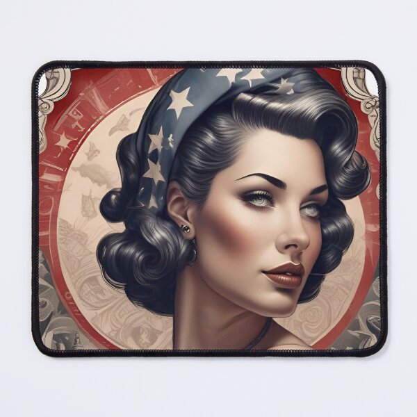 Item preview, Patriotic Pinup Girl designed and sold by MatrixTattoo.