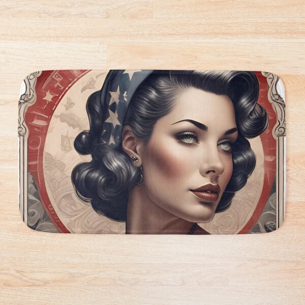 Item preview, Patriotic Pinup Girl  designed and sold by MatrixTattoo.