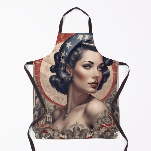 Item preview, Patriotic Pinup Girl  designed and sold by MatrixTattoo.