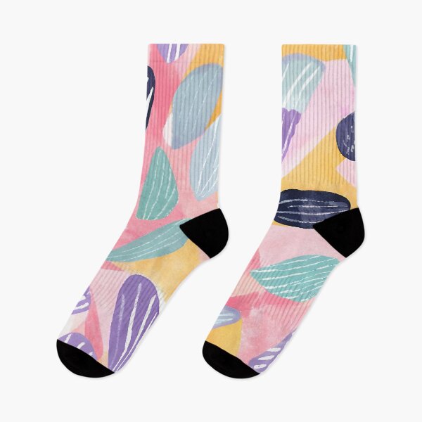 Item preview, Abstract Watercolor Leaf Pattern in Pastel Tones. designed and sold by Tiawich.