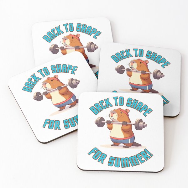 Item preview, Cool cute funny capybara back to shape for summer training lose weight designed and sold by TiredEngineer86.