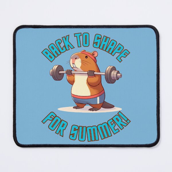 Item preview, Cool cute funny capybara back to shape for summer training lose weight designed and sold by TiredEngineer86.
