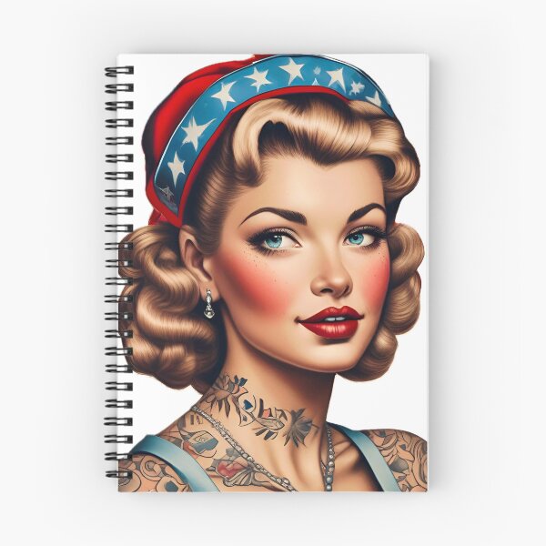 Item preview, Patriotic Pinup  designed and sold by MatrixTattoo.