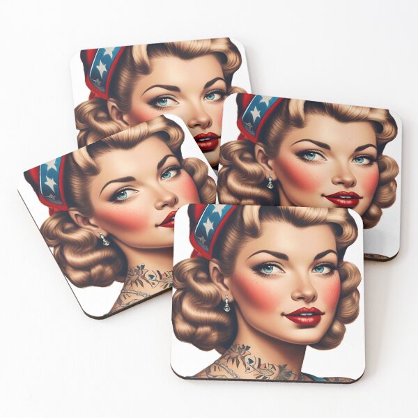 Item preview, Patriotic Pinup  designed and sold by MatrixTattoo.