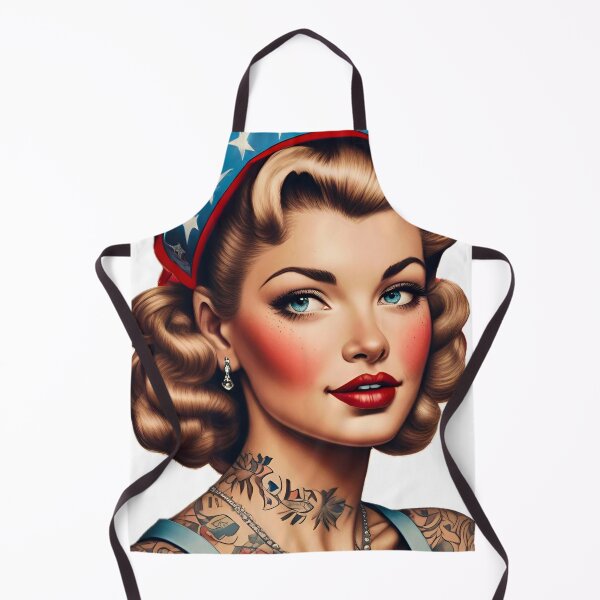 Item preview, Patriotic Pinup  designed and sold by MatrixTattoo.