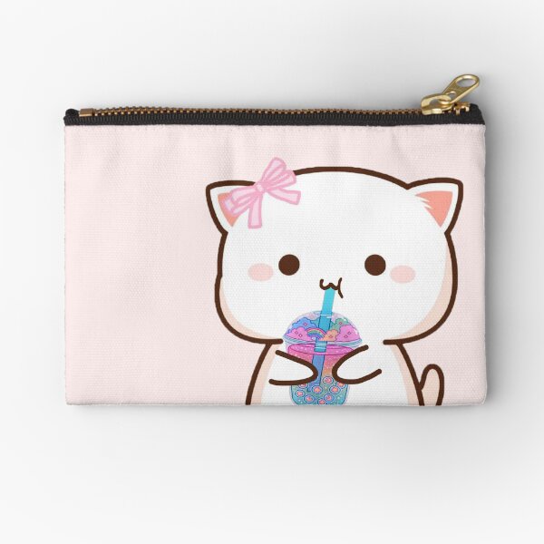 Item preview, cat drinking boba designed and sold by MDMEJ.