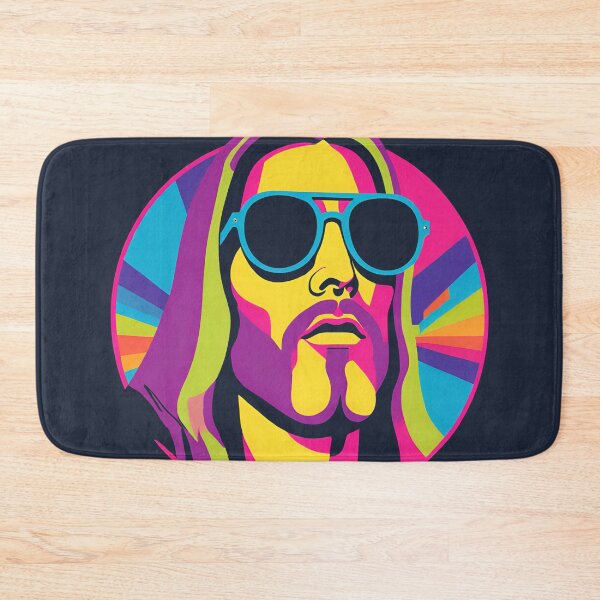 Item preview, Heavenly Cool Jesus with Retro Sunglasses Pop Art T-Shirt designed and sold by pixelandcrafted.