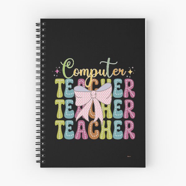 Item preview, Computer Teacher, Teacher Coquette Bow Colorful Computer Teacher Design designed and sold by Raise2Shine.