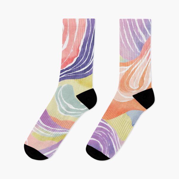 Item preview, Abstract Watercolor Leaf Pattern in Pastel Tones. designed and sold by Tiawich.