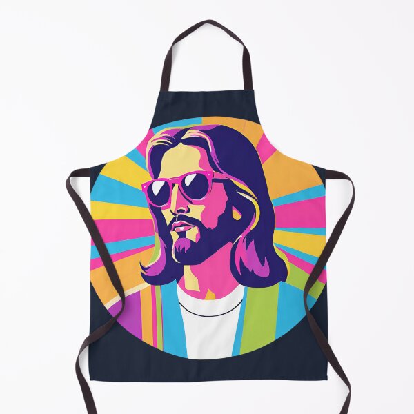 Item preview, Heavenly Cool Jesus with Retro Sunglasses Pop Art T-Shirt designed and sold by pixelandcrafted.