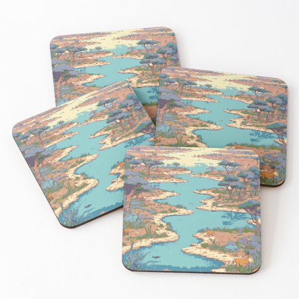 Item preview, Pixel Okavango Delta Oasis designed and sold by NaturePixel.
