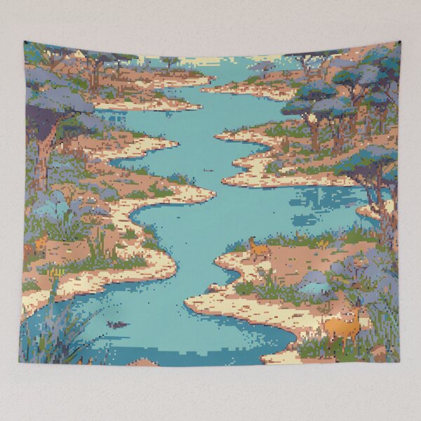 Item preview, Pixel Okavango Delta Oasis designed and sold by NaturePixel.