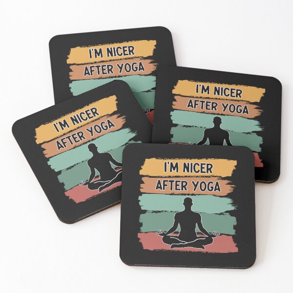 Item preview, I'm Nicer After Yoga designed and sold by Stick-Artistry.