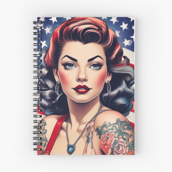 Item preview, Patriotic Pinup designed and sold by MatrixTattoo.