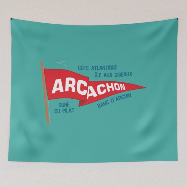 Item preview, Arcachon Flag designed and sold by BecauseLaMode.