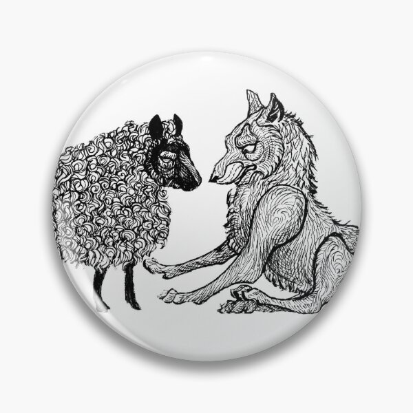 Item preview, Sheep Meets Wolf designed and sold by ArtbyNestor.
