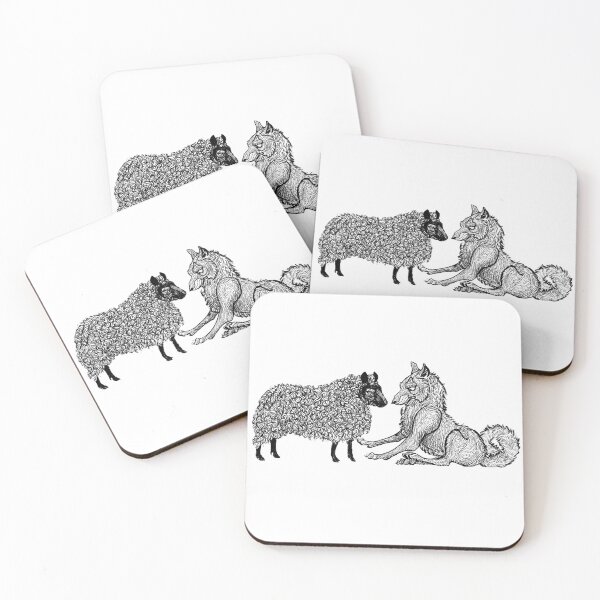 Item preview, Sheep Meets Wolf designed and sold by ArtbyNestor.