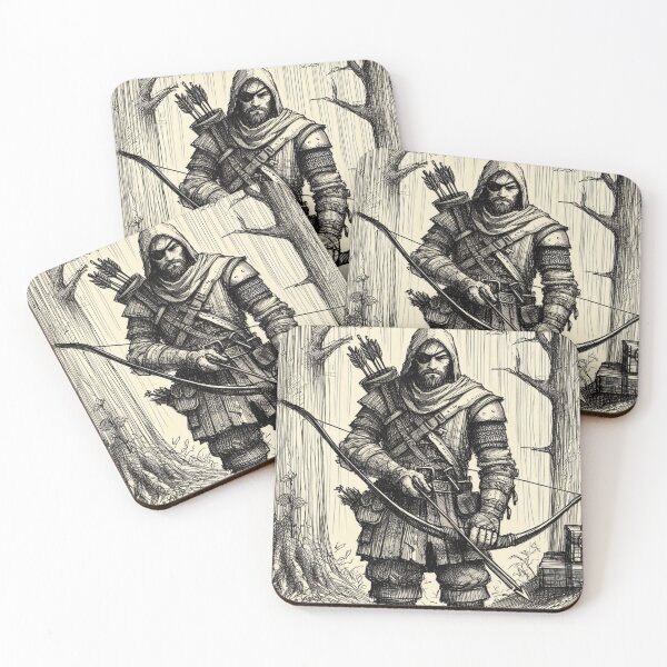 Item preview, Medieval one eye archer designed and sold by flisq.