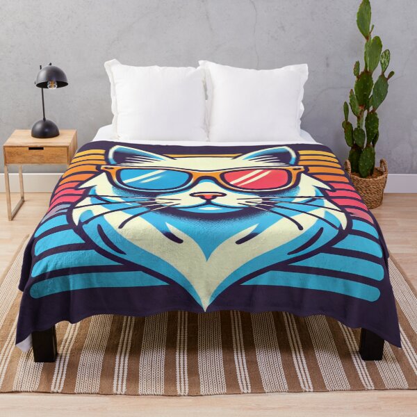 Item preview, Minimalist Cat with 80s Sunglasses designed and sold by Genady.