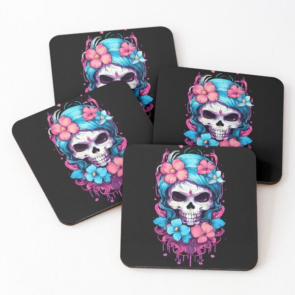 Item preview, Floral Skull Fusion T-Shirt Design designed and sold by Mechanical-Artt.