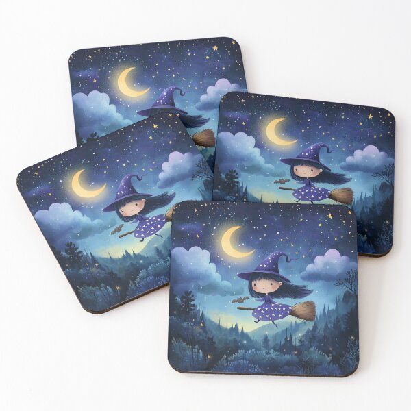 Item preview, Cute flying witch designed and sold by InkishDelight.