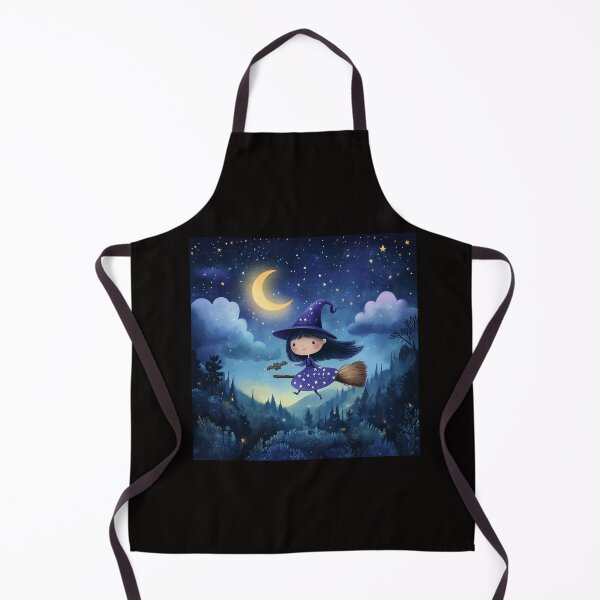 Item preview, Cute flying witch designed and sold by InkishDelight.