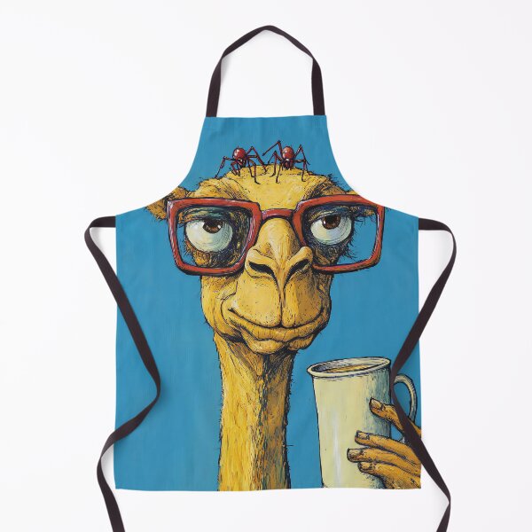 Item preview, Camel Wearing Glasses Holding A Coffee Cup designed and sold by prettykaler.