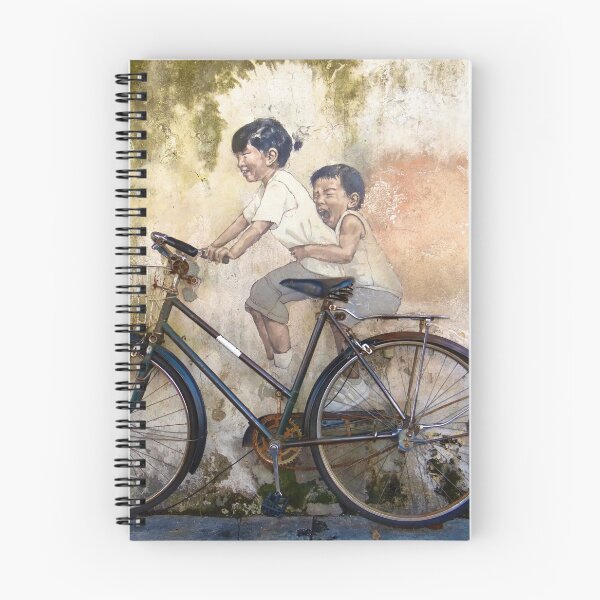 Item preview, Kids On Bicycle - Graffiti Art - Georgetown - Penang Island - Malaysia  designed and sold by exploramum.