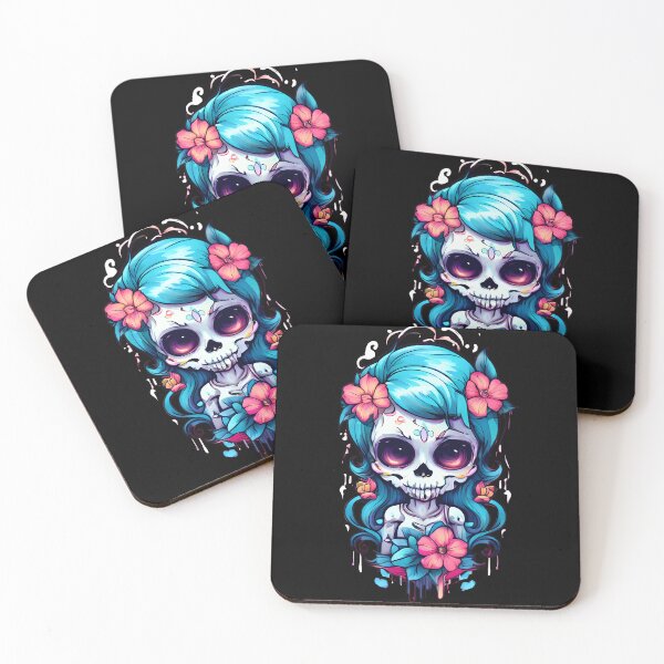 Item preview, Bold Skull and Floral Tee Graphic designed and sold by Mechanical-Artt.