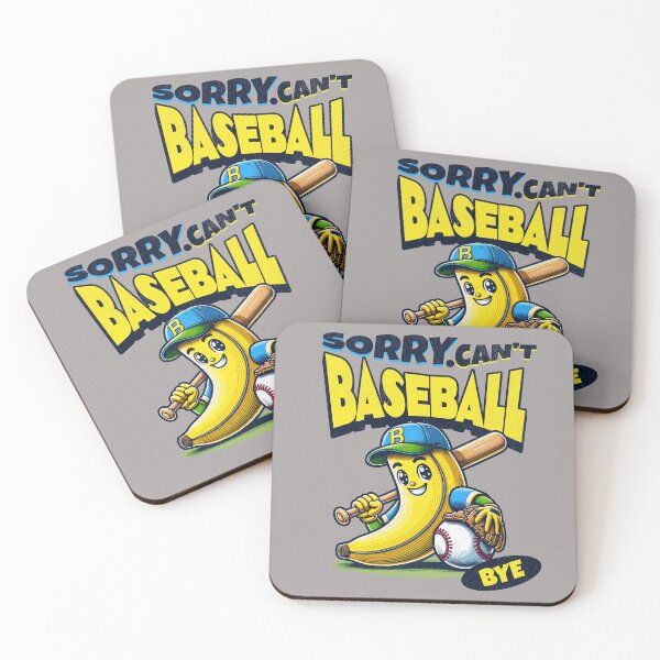 Artikelvorschau, Sorry, ich kann nicht Baseball, tschüss, sarkastisch, Baseball entworfen und verkauft von RockBeeDesigns.
