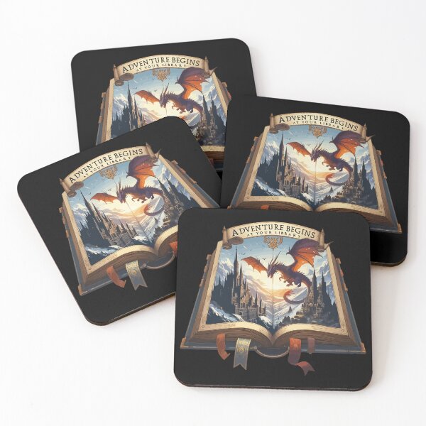 Item preview, Adventure Begins At Your Library Fantasy designed and sold by TomFrontierArt.