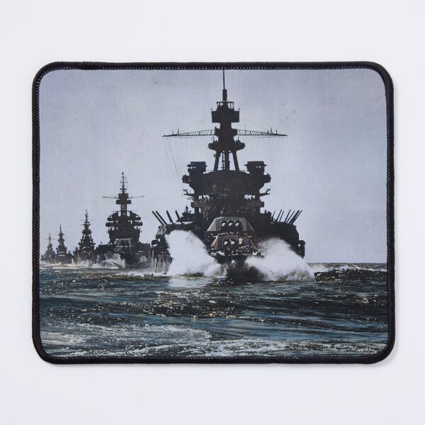 Item preview, Colorized Vintage WW2 Photograph -USS PENNSYLVANIA and battleship of COLORADO class followed by three cruisers  January 1945. designed and sold by ReadytoWork.