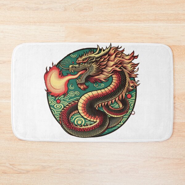 Item preview,  vintage dragon spews flames designed and sold by Expressions-Sel.
