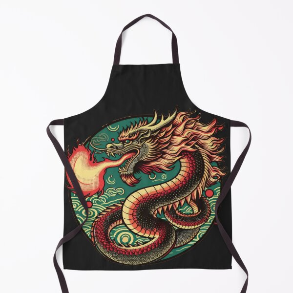 Item preview,  vintage dragon spews flames designed and sold by Expressions-Sel.