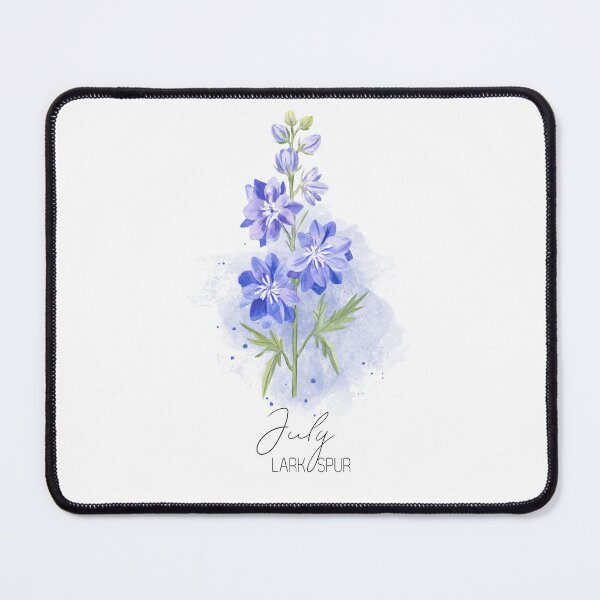 Item preview, Larkspur, July Birthday, Larkspur flower, July birth flower, blooming flower designed and sold by lagunaklein.