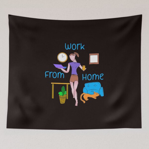 Item preview, Work from Home Sign designed and sold by karyalangit.