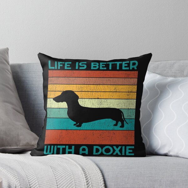 Item preview, Life is better with a Doxie - Dachshund Lover - Vintage Silhouette Design designed and sold by brindled.