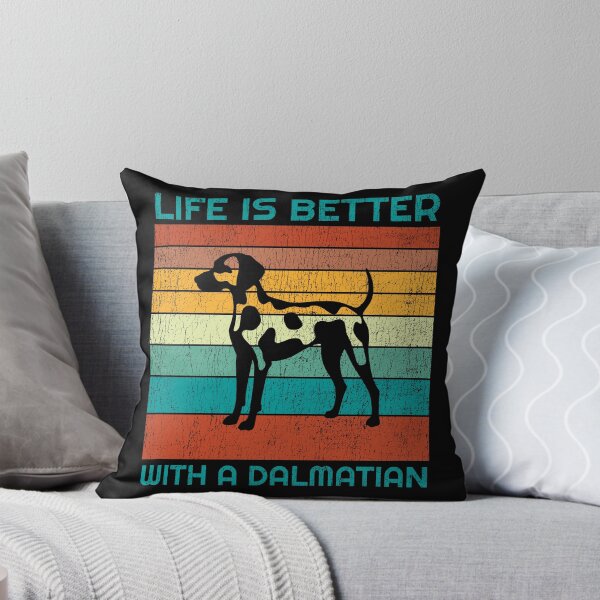 Item preview, Life is better with a Dalmatian - Dalmatian Lover - Vintage Silhouette Design designed and sold by brindled.