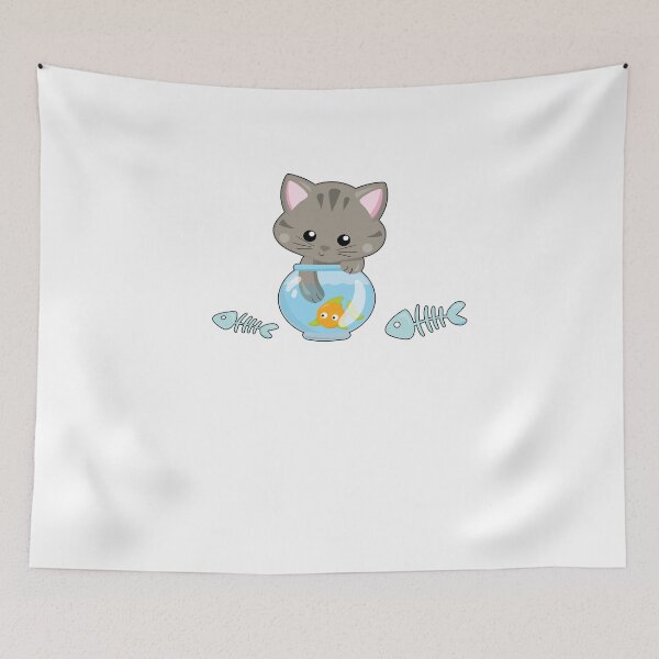 Item preview, Funny Cat Aquarium designed and sold by NordicDesign88.