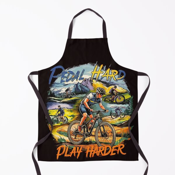 Item preview,  Pedal hard, play harder v2 - MTB - Fun Sports Prints  designed and sold by PosiPrints.