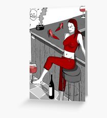 drunker@bar Greeting Card