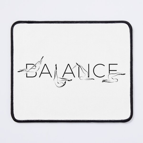 Item preview, Pilates poses in BALANCE word designed and sold by sashica.