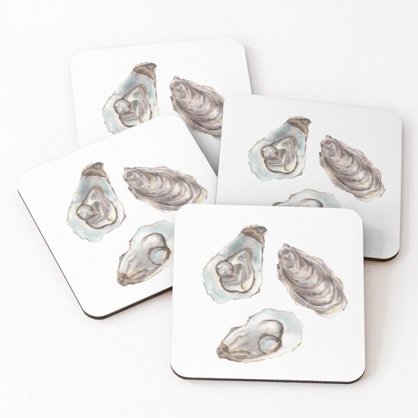 Item preview, Watercolor oysters illustration designed and sold by InnaPatiutko.