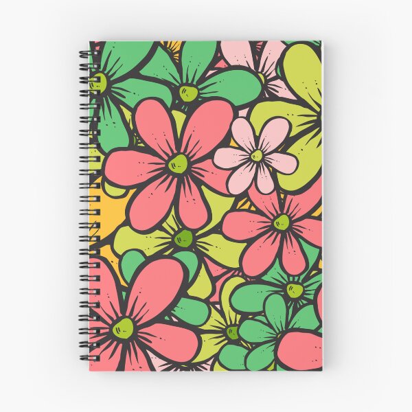 Item preview, Retro Colorful Spring Flowers Pattern designed and sold by Lovemountain.