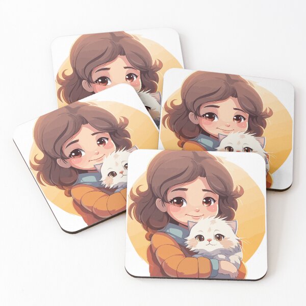 Item preview, Cute girl with cat designed and sold by Priyanka  Rishi.