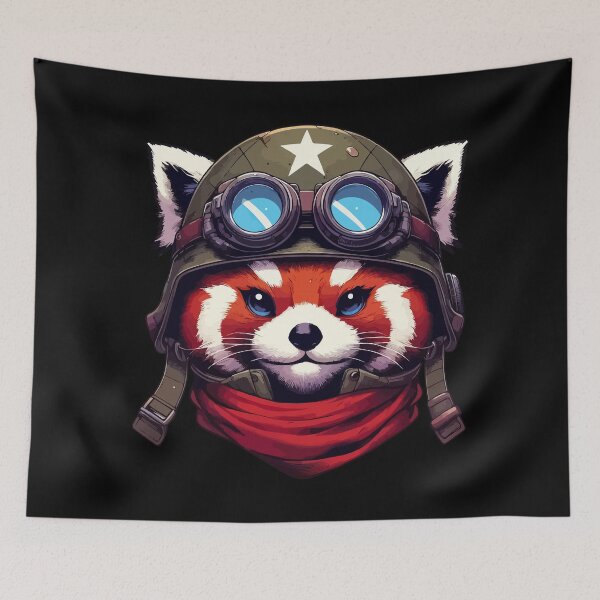 Item preview, Red Panda Soldier designed and sold by TomFrontierArt.