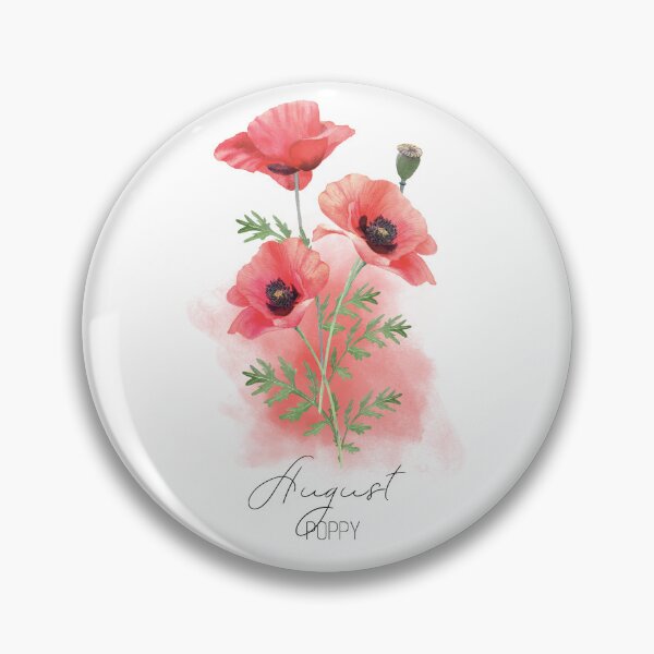 Item preview, Poppy, August Birth Flower, Poppy flower, red poppies designed and sold by lagunaklein.