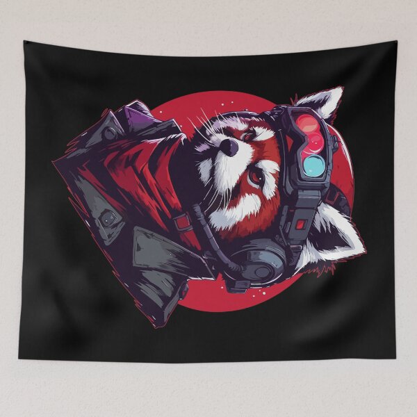 Item preview, Red Panda Soldier Night Vision designed and sold by TomFrontierArt.