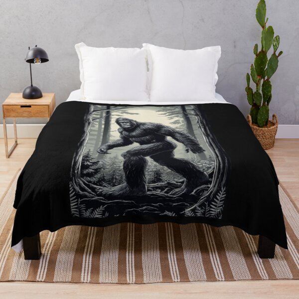 Item preview, Bigfoot in the forest designed and sold by Bison Artistry.